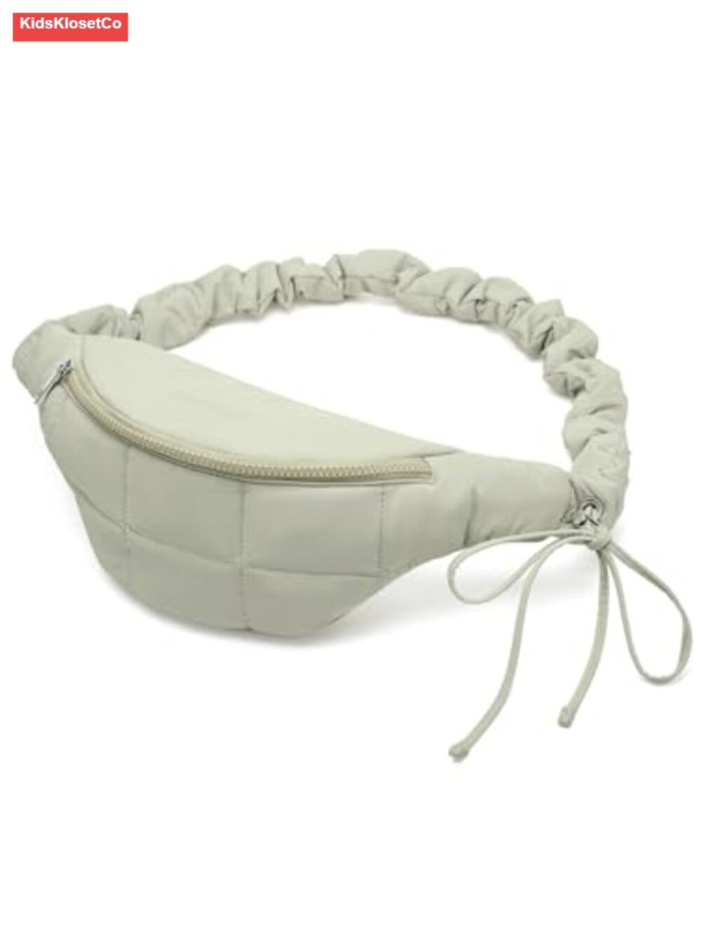 Puffer Fanny Pack Crossbody Sling Bag Nylon Quilted Belt Bag for Travel Hiking